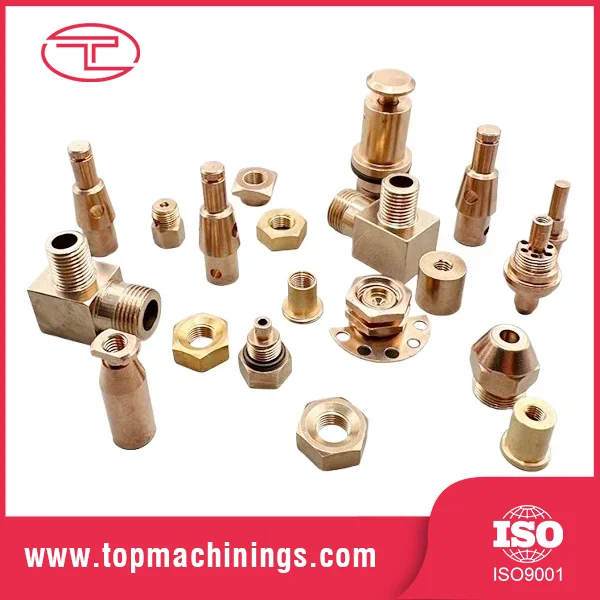Componente prelucrate CNC din alamă